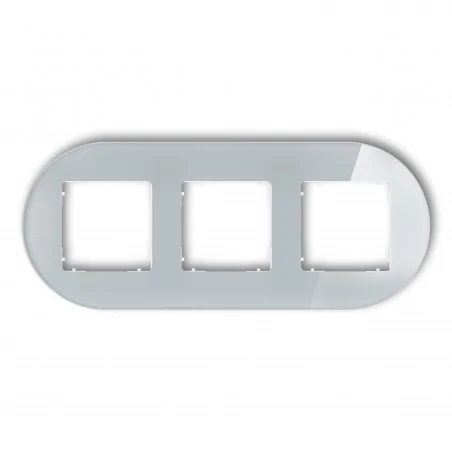 Ramki-potrojne - potrójna ramka z efektem szkła szara/spód biały okrągła icon 15-0-irso-3 karlik 