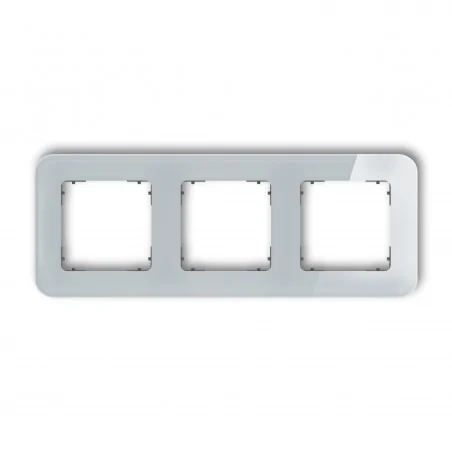 Ramki-potrojne - ramka potrójna zaokrąglona z efektem szkła szara z grafitowym spodem icon 15-28-irsz-3 karlik 