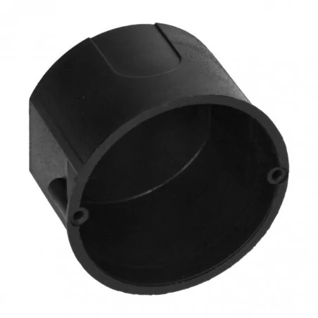 Puszki-podtynkowe - or-jb-13808 puszka podtynkowa czarna płytka fi 60 mm do ścian pełnych orno 