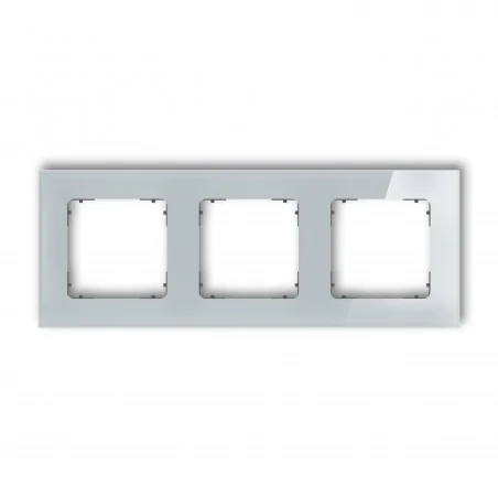 Ramki-potrojne - potrójna ramka z efektem szkła szara/spód grafitowy mat icon 15-28-irsk-3 karlik 