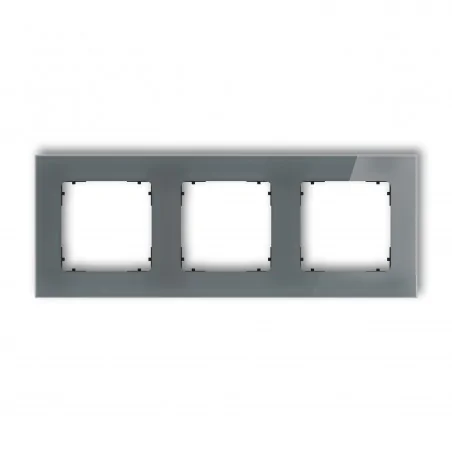 Ramki-potrojne - kwadratowa ramka potrójna z efektem szkła grafitowa z czarnym spodem icon 28-12-irsk-3 karlik 