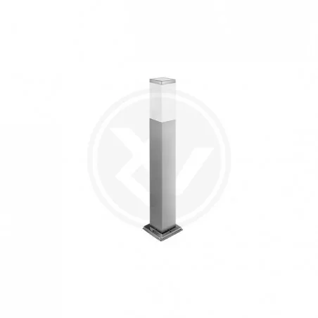 Lampy-ogrodowe-stojace - srebrna ogrodowa lampa led e27 havana 65cm 0644 lvt 