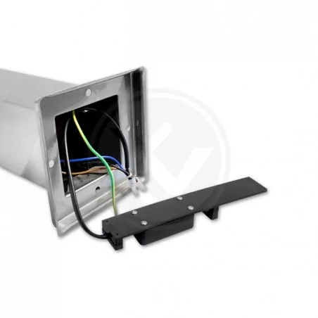 Lampy-ogrodowe-stojace - srebrna ogrodowa lampa led e27 havana 65cm 0644 lvt 