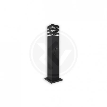 Lampy-ogrodowe-stojace - ogrodowa lampa led z gniazdem malibu 9x9 60cm e27 7582 lvt 