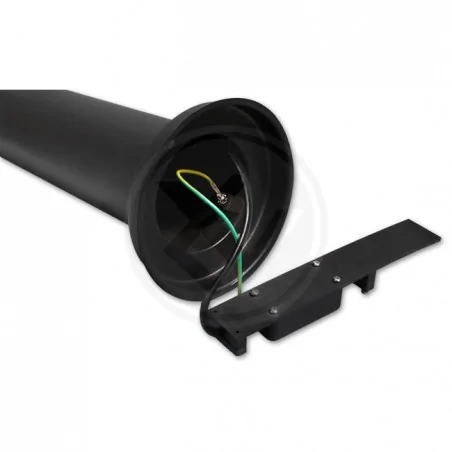 Lampy-ogrodowe-stojace - czarna ogrodowa lampa led e27 manila 65cm 0686 lvt 