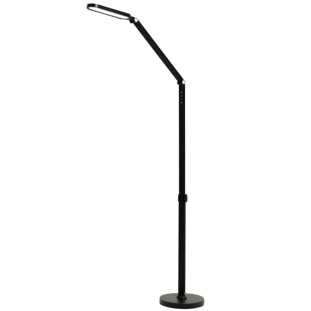 Lampki-biurkowe - czarna lampa podłogowo-biurkowa led ferrara 13w 3000k-6500k 325006 polux 
