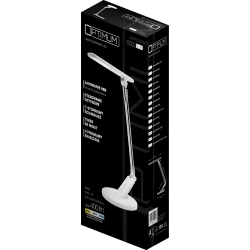 Lampki-biurkowe - biała lampa biurkowa led optimum 7w 3000k-6000k 324979 polux 