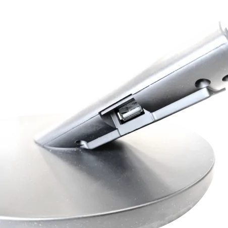 Lampki-biurkowe - srebrna lampa biurkowa led optimum 7w 3000k-6000k 324986 polux 