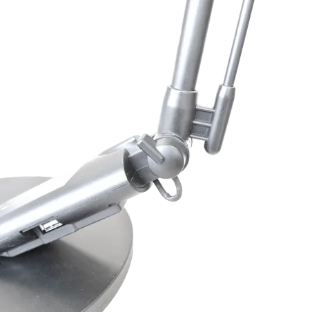 Lampki-biurkowe - srebrna lampa biurkowa led optimum 7w 3000k-6000k 324986 polux 