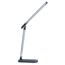 Lampki-biurkowe - czarno-srebrna lampa biurkowa led madera 7w 4000k 324962 polux