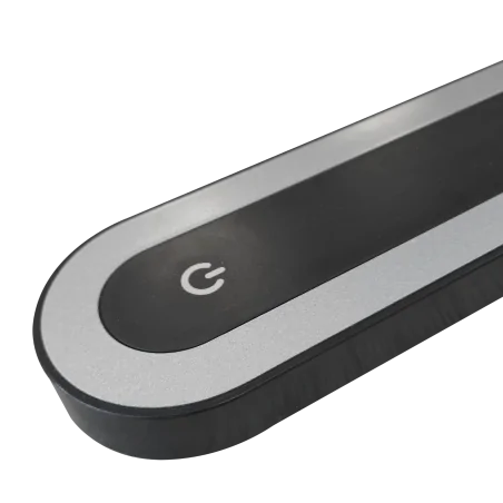 Lampki-biurkowe - czarno-srebrna lampa biurkowa led madera 7w 4000k 324962 polux 