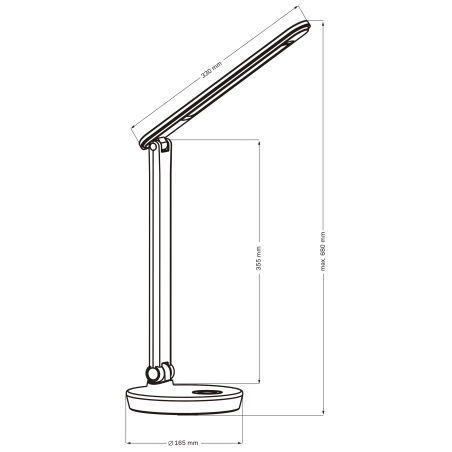 Lampki-biurkowe - czarna lampka biurkowa led neptun 7w 4000k+rgb 325044 polux 