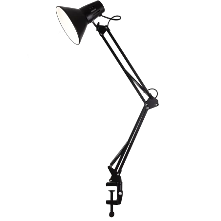 Lampki-biurkowe - czarna lampka biurkowa worker e27 325150 polux 