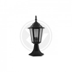 Lampy-ogrodowe-stojace - czarna lampa led ogrodowa e27 victoria 40cm 1627 lvt