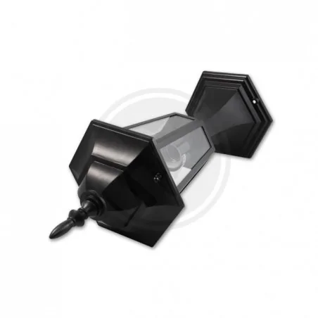 Lampy-ogrodowe-stojace - czarna lampa led ogrodowa e27 victoria 40cm 1627 lvt 