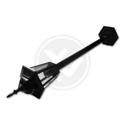 Lampy-ogrodowe-stojace - czarna lampa led ogrodowa e27 victoria 100cm 2546 lvt 