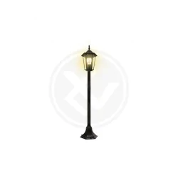 Lampy-ogrodowe-stojace - czarna lampa led ogrodowa e27 victoria 100cm 2546 lvt 