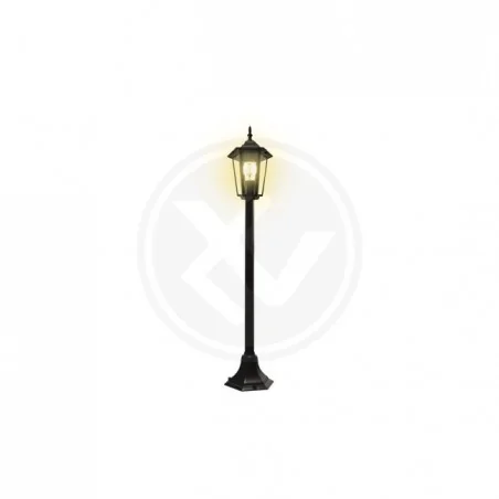 Lampy-ogrodowe-stojace - czarna lampa led ogrodowa e27 victoria 100cm 2546 lvt 