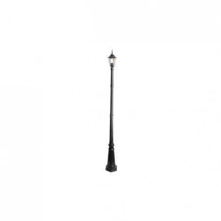 Lampy-ogrodowe-stojace - czarna lampa led ogrodowa e27 victoria 229cm 8404 lvt 