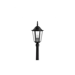 Lampy-ogrodowe-stojace - czarna lampa led ogrodowa e27 victoria 229cm 8404 lvt 
