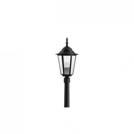 Lampy-ogrodowe-stojace - czarna lampa led ogrodowa e27 victoria 229cm 8404 lvt 
