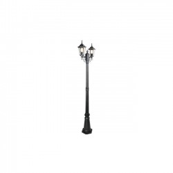 Lampy-ogrodowe-stojace - czarna lampa led ogrodowa 2xe27 victoria 237,5cm 8405 lvt