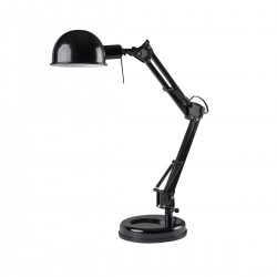 Lampki-biurkowe - nowoczesna czarna lampka biurkowa pixa kt-40-b e14 40w kanlux
