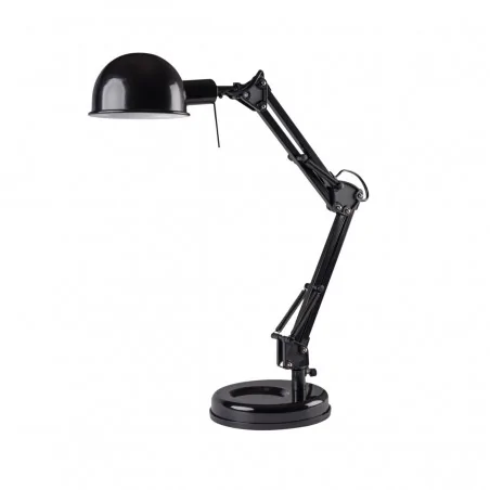 Lampki-biurkowe - nowoczesna czarna lampka biurkowa pixa kt-40-b e14 40w kanlux 