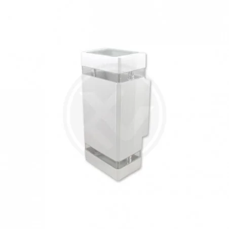 Kinkiety-ogrodowe - biały kinkiet ogrodowy 2xgu10 hana ip54 0269 lvt 