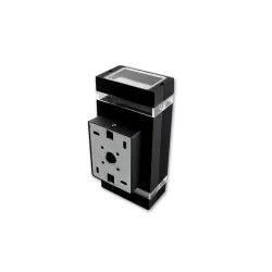 Kinkiety-ogrodowe - czarny kinkiet ogrodowy 2xgu10 hana ip54 6453 lvt 