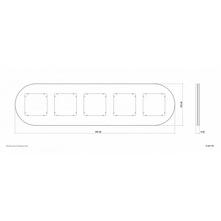 Ramki-pieciokrotne - ramka pięciokrotna z efektem szkła okrągła szara z czarnym spodem icon 15-12-irso-5 karlik 