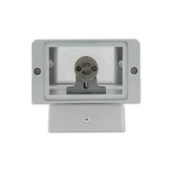 Kinkiety-ogrodowe - szary kinkiet ogrodowy gu10 hana ip54 1251 lvt 