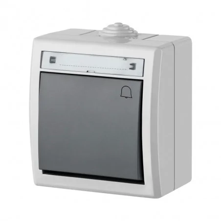 Wlaczniki-i-przyciski-dzwonkowe - 1205-10 aquant włącznik zwierny dzwonek odbijający ip55 hermetyczny szary elektro-plast 