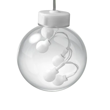 Oswietlenie-choinkowe - kurtyna świetlna led z ciepłym światłem wisząca dekoracja na okno wish balls 325143 polux/goldlux 
