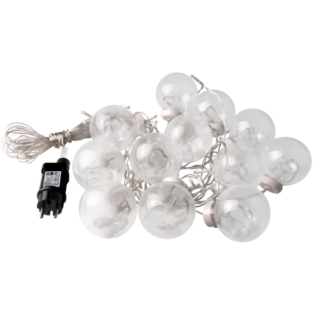 Oswietlenie-choinkowe - kurtyna świetlna led z ciepłym światłem wisząca dekoracja na okno wish balls 325143 polux/goldlux 