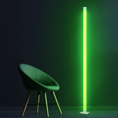 Lampy-stojace - lampa podłogowa led magical rgb z pilotem 325211 polux 