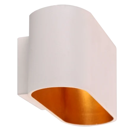 Kinkiety-do-salonu - biało-złoty kinkiet elissa g9 324429 polux 