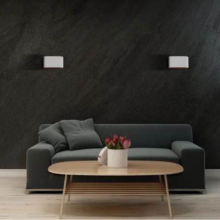 Kinkiety-do-salonu - biało-złoty kinkiet elissa g9 324429 polux 