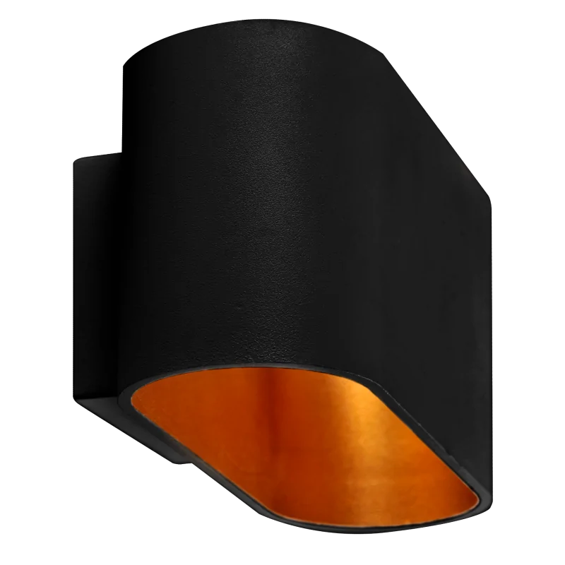 Kinkiety-do-salonu - czarno-złoty kinkiet elissa g9 324412 polux firmy POLUX GOLDLUX 