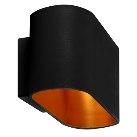 Kinkiety-do-salonu - czarno-złoty kinkiet elissa g9 324412 polux 