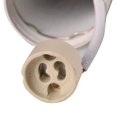 Oswietlenie-sufitowe - biała wisząca lampa bamboo gu10 324399 polux 