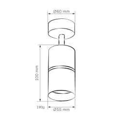 Kinkiety-do-salonu - biała lampa ścienno-sufitowa z ruchomym kloszem bamboo gu10 324634 polux 