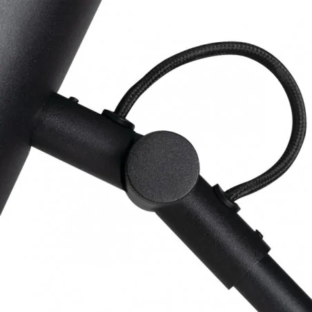 Lampki-biurkowe - czarna lampa biurkowa ruchomy klosz e14 agzar b 36250 kanlux 