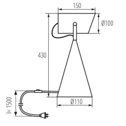 Lampki-biurkowe - czarna lampka na biurko metalowa e27 larata 36261 kanlux 