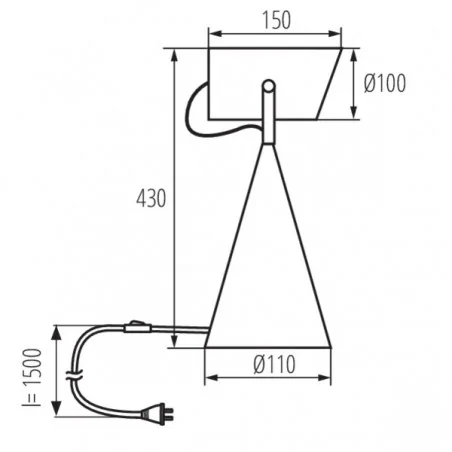 Lampki-biurkowe - czarna lampka na biurko metalowa e27 larata 36261 kanlux 