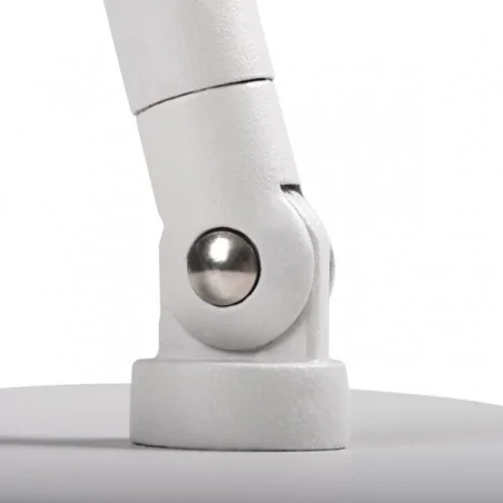 Lampki-biurkowe - lampka stołowa biała z metalu 58cm e27 jusi 36270 kanlux 