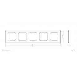 Ramki-pieciokrotne - ramka kwadratowa pięciokrotna z efektem szkła szara z czarnym spodem icon 15-12-irsk-5 karlik 
