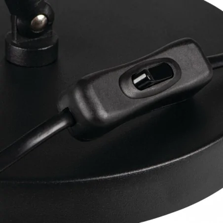 Lampki-nocne - oświetlenie stołowe czarne z metalu e27 jusi 36271 kanlux 