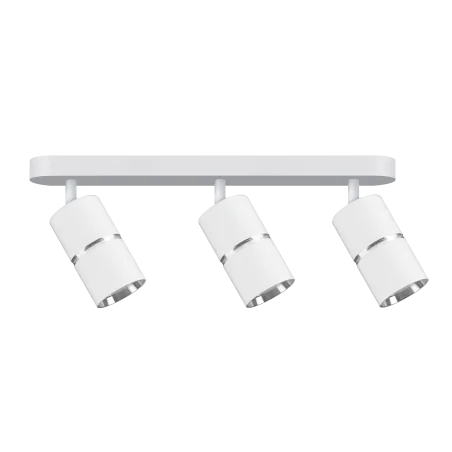 Kinkiety-do-salonu - biała lampa ścienno-sufitowa bamboo 3xgu10 324658 polux 