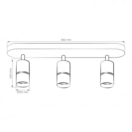 Kinkiety-do-salonu - biała lampa ścienno-sufitowa bamboo 3xgu10 324658 polux 